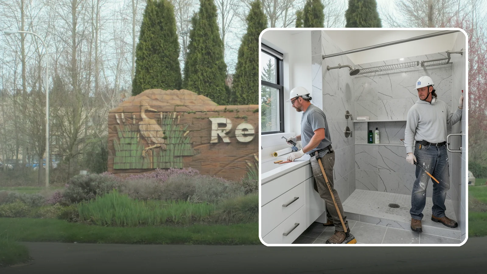 Shower Niche Installation in Renton, King County, WA - A shower niche installation carves a recessed shelf into the wall for tidy, reachable storage.