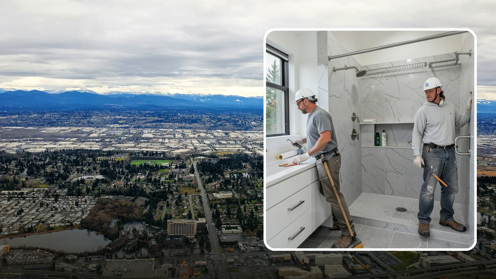 Shower Niche Installation in SeaTac, King County, WA - A shower niche installation carves a recessed shelf into the wall for tidy, reachable storage.
