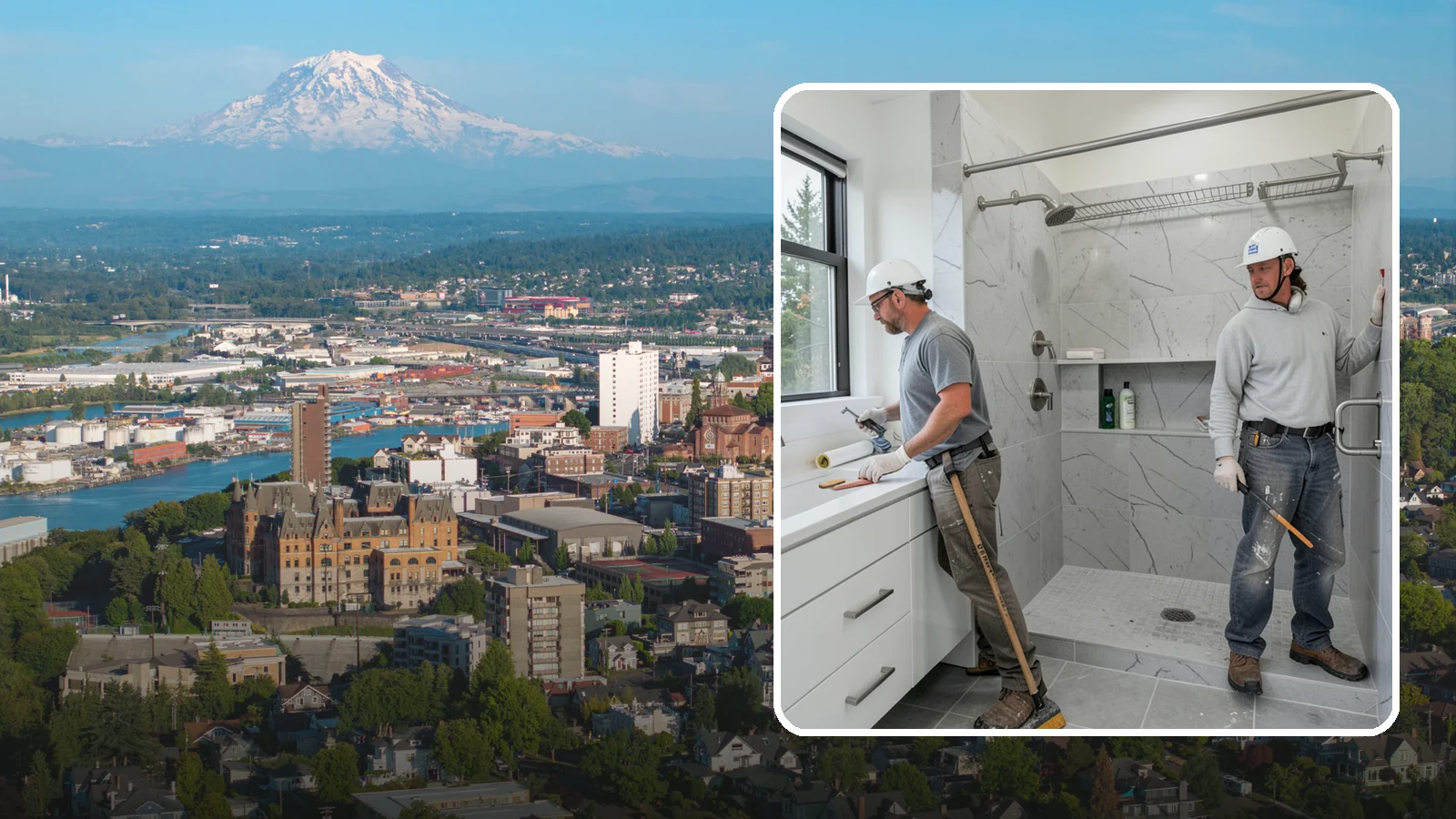 Shower Niche Installation in Tacoma, Pierce County, WA - A shower niche installation carves a recessed shelf into the wall for tidy, reachable storage.