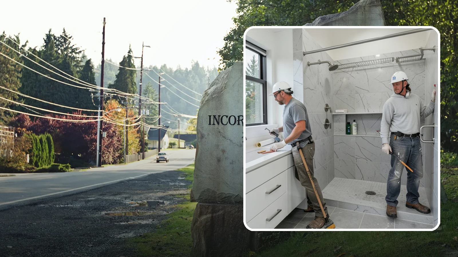 Shower Niche Installation in Wilkeson, Pierce County, WA - A shower niche installation carves a recessed shelf into the wall for tidy, reachable storage.