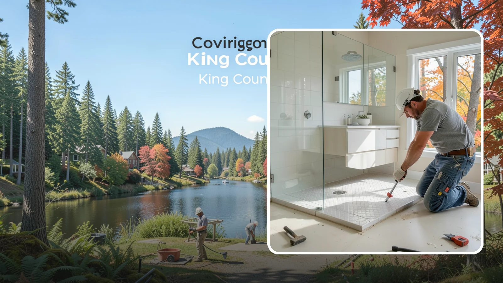 Shower Pan Installation in Covington, King County, WA - A shower pan installation lays a properly sloped, watertight base beneath your shower.