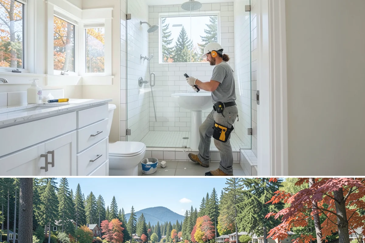 Shower Pan Installation in Covington, King County, WA - Pan installation can proceed year-round, though pairing it with a winter shower rebuild keeps the whole project on one efficient...