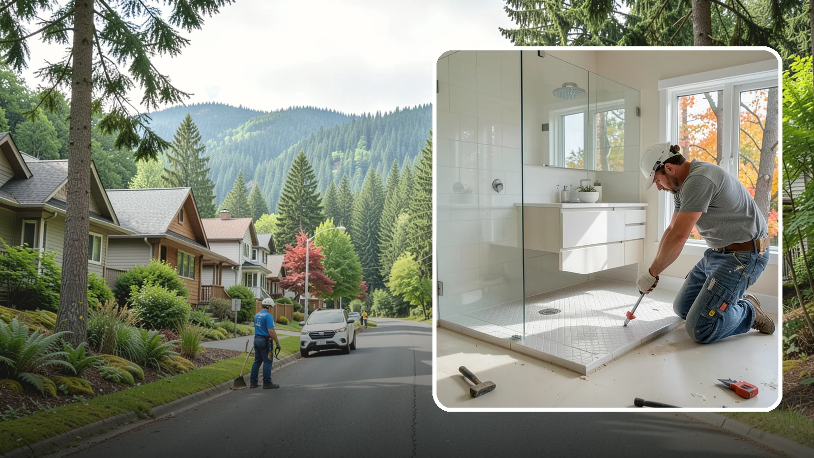 Shower Pan Installation in Darrington, Snohomish County, WA - A shower pan installation lays a properly sloped, watertight base beneath your shower.