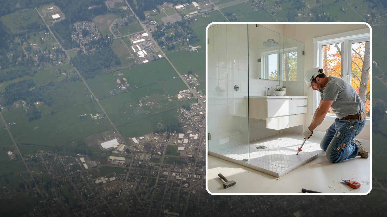 Shower Pan Installation in Enumclaw, King County, WA - A shower pan installation lays a properly sloped, watertight base beneath your shower.