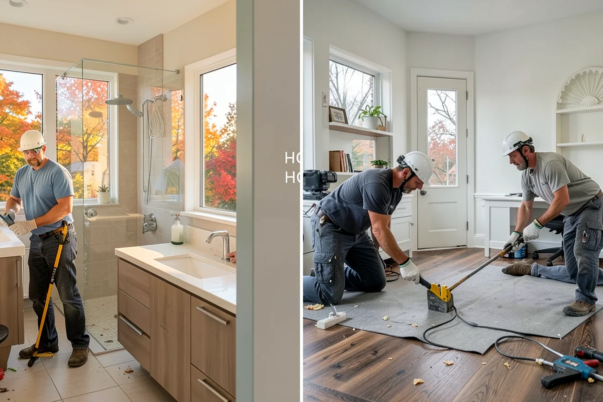 Shower Pan Installation in Federal Way, King County, WA - Remove old base and inspect the subfloor