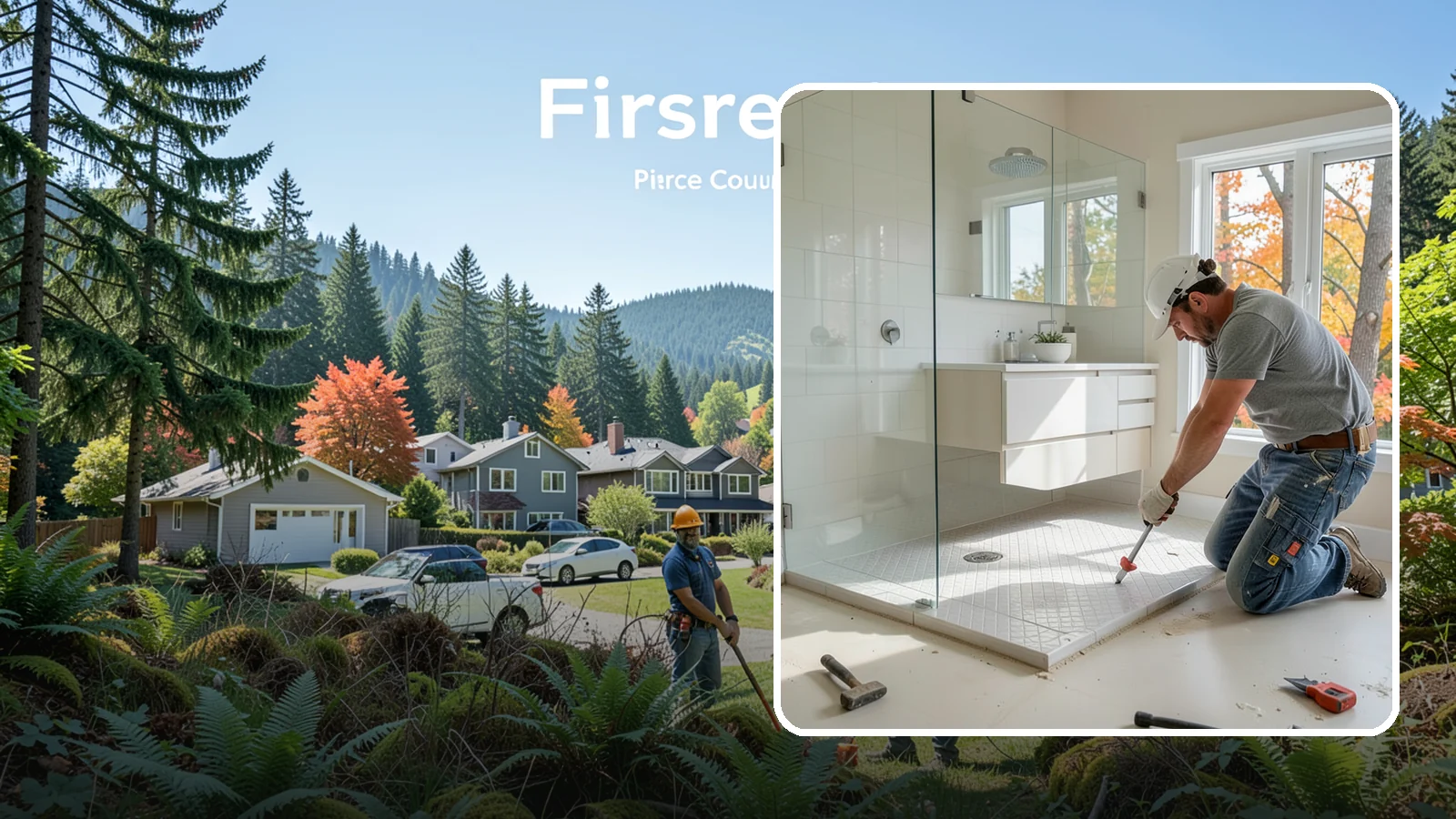 Shower Pan Installation in Fircrest, Pierce County, WA - A shower pan installation lays a properly sloped, watertight base beneath your shower.
