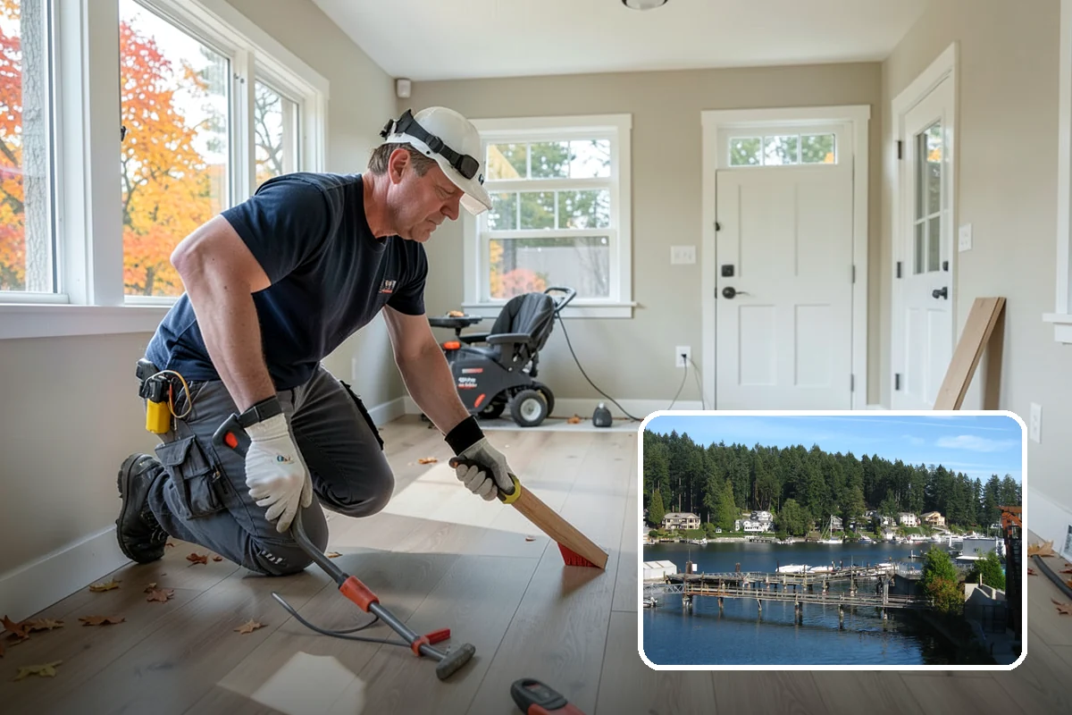 Shower Pan Installation in Gig Harbor, Pierce County, WA - Forms a watertight base for the entire shower
