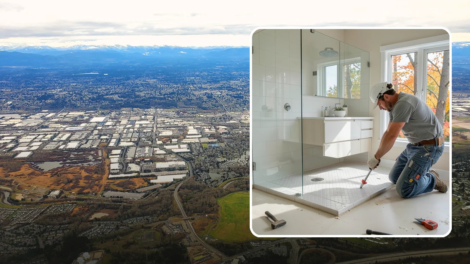 Shower Pan Installation in Kent, King County, WA - A shower pan installation lays a properly sloped, watertight base beneath your shower.