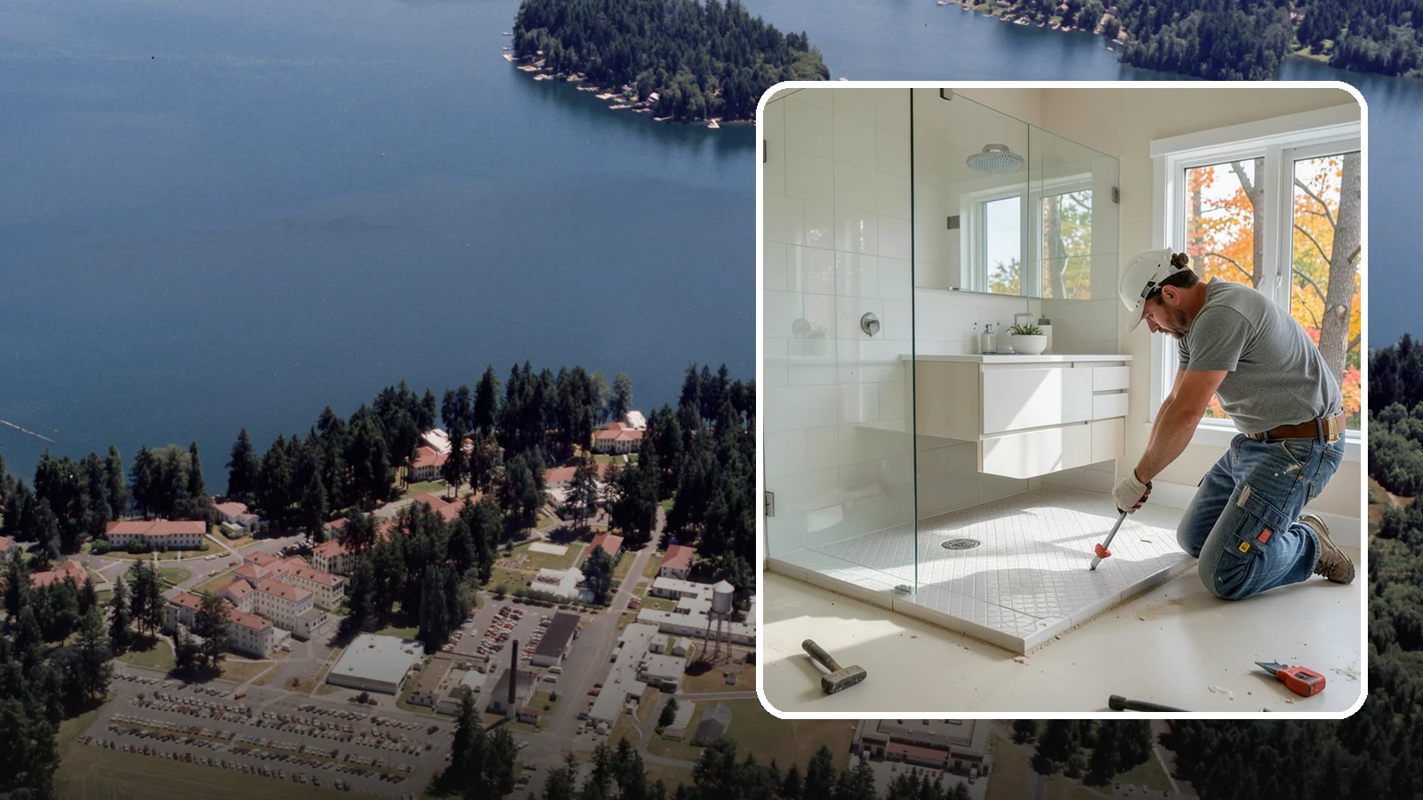 Shower Pan Installation in Lakewood, Pierce County, WA - A shower pan installation lays a properly sloped, watertight base beneath your shower.