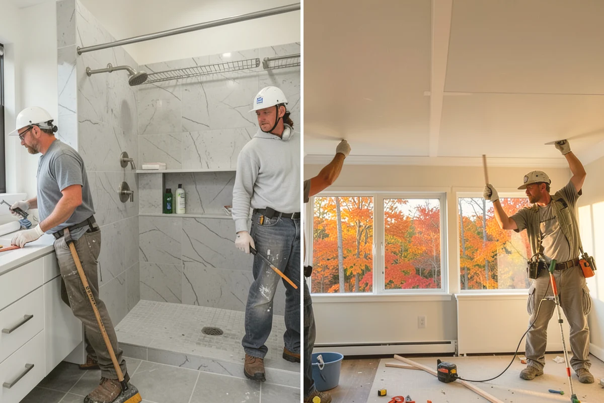 Shower Pan Installation in Lynnwood, Snohomish County, WA - Remove old base and inspect the subfloor