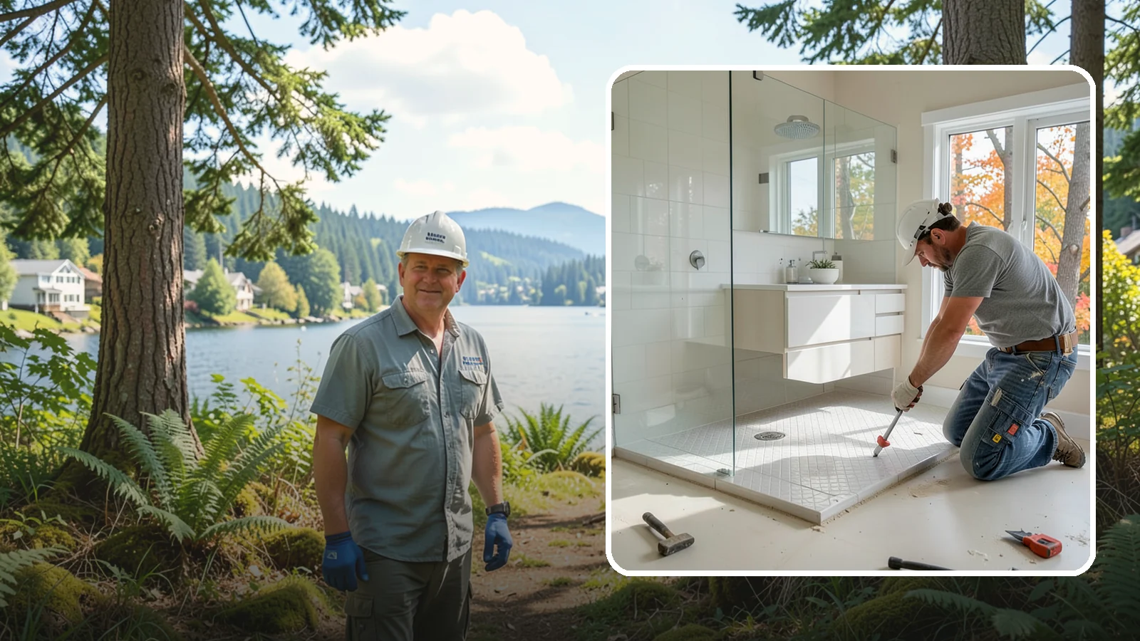 Shower Pan Installation in Milton, King County, WA - A shower pan installation lays a properly sloped, watertight base beneath your shower.