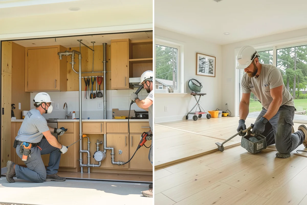 Shower Pan Installation in Orting, Pierce County, WA - Remove old base and inspect the subfloor
