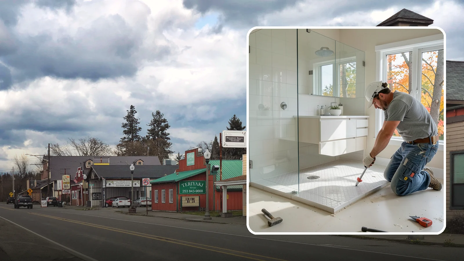 Shower Pan Installation in Roy, Pierce County, WA - A shower pan installation lays a properly sloped, watertight base beneath your shower.