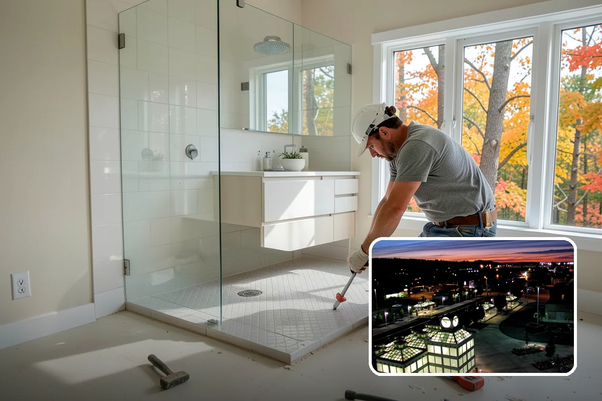 Shower Remodeling in Auburn, King County, WA - Eliminates leaks that damage floors and walls