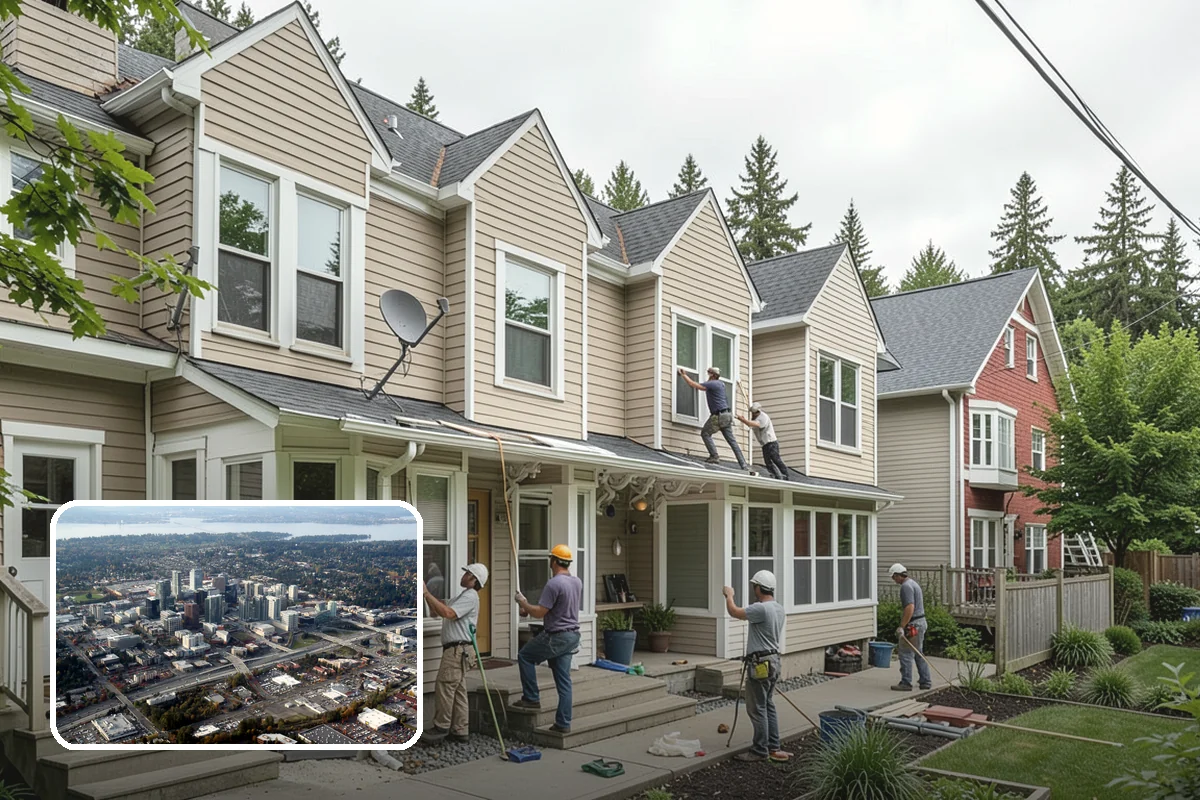 Shower Remodeling in Bellevue, King County, WA - Eliminates leaks that damage floors and walls