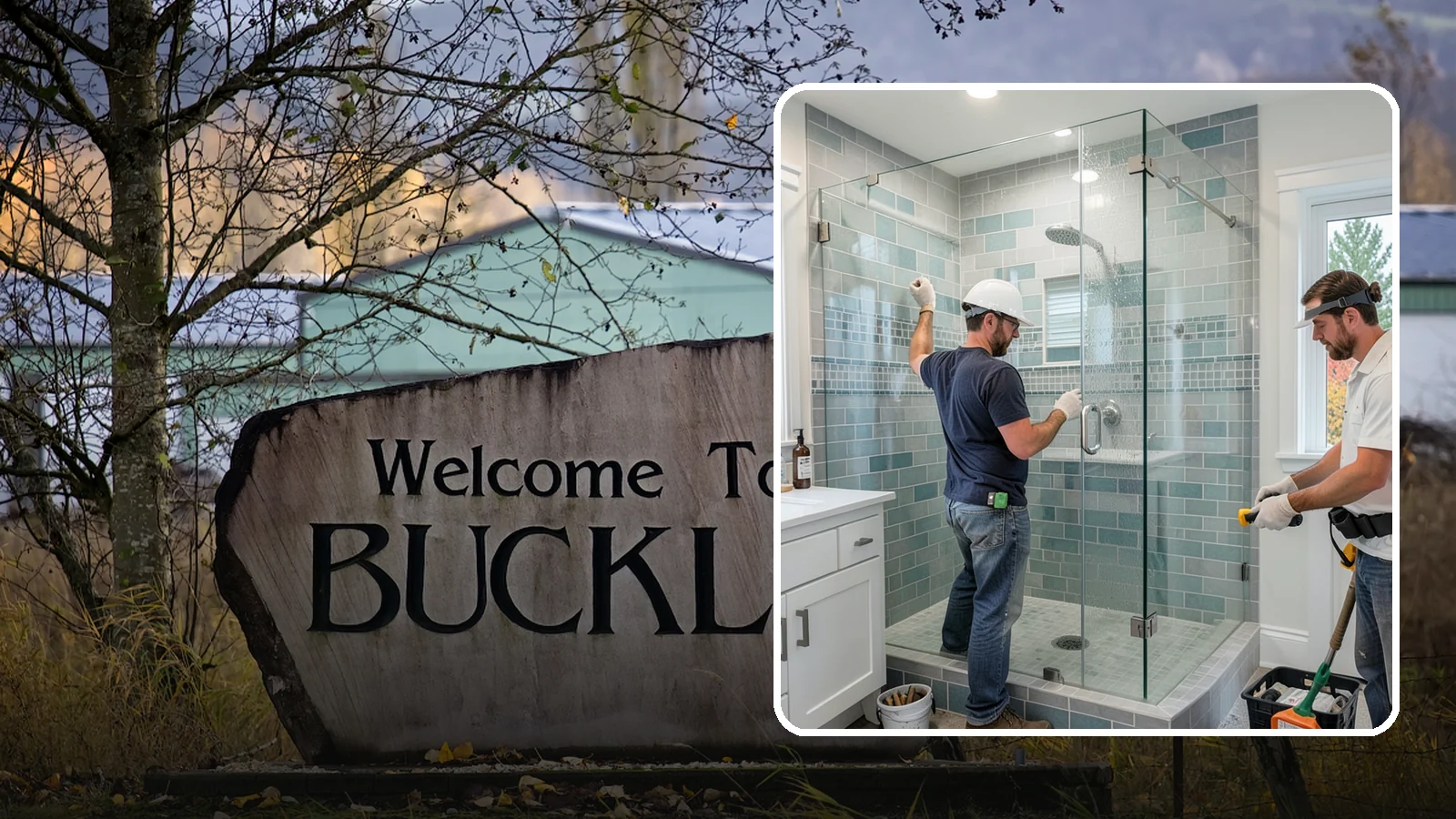 Shower Remodeling in Buckley, Pierce County, WA - Shower remodeling replaces a dated or leaking enclosure with a durable, waterproof upgrade.