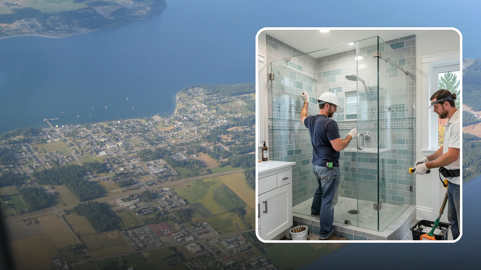Shower Remodeling in Coupeville, Island County, WA - Shower remodeling replaces a dated or leaking enclosure with a durable, waterproof upgrade.