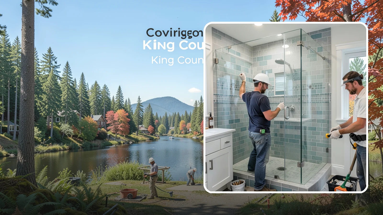 Shower Remodeling in Covington, King County, WA - Shower remodeling replaces a dated or leaking enclosure with a durable, waterproof upgrade.