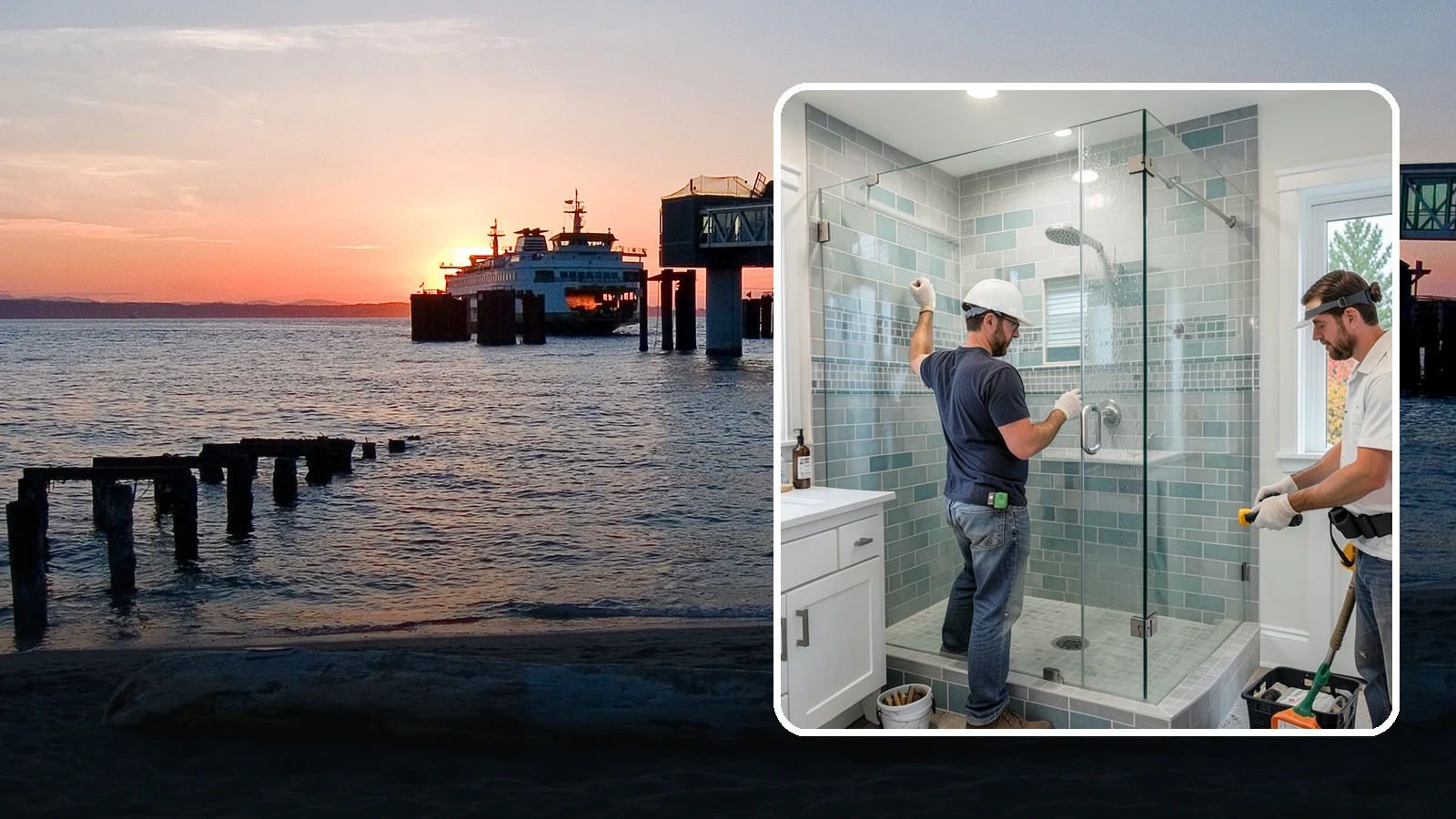 Shower Remodeling in Edmonds, Snohomish County, WA - Shower remodeling replaces a dated or leaking enclosure with a durable, waterproof upgrade.