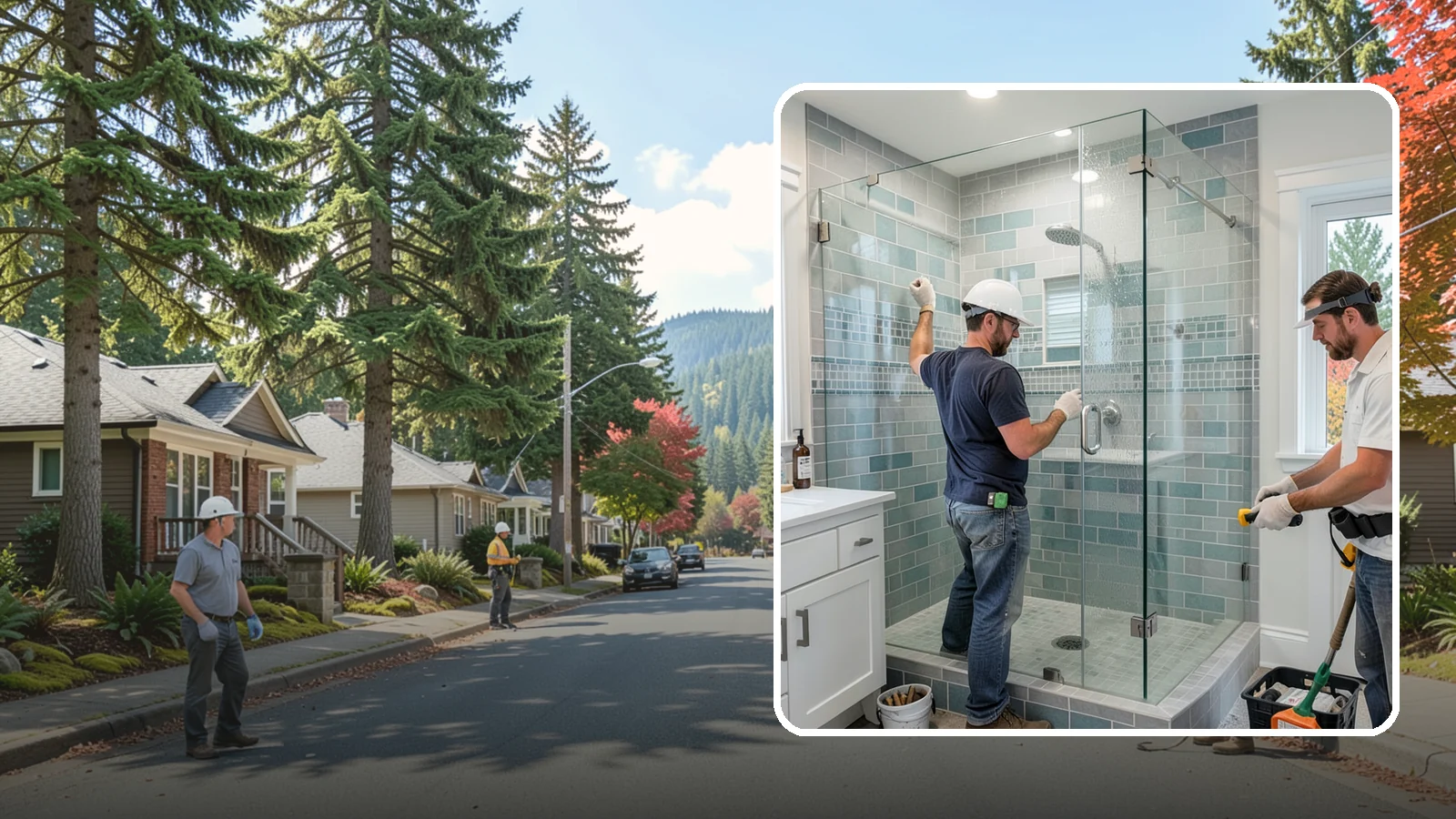 Shower Remodeling in Hunts Point, King County, WA - Shower remodeling replaces a dated or leaking enclosure with a durable, waterproof upgrade.