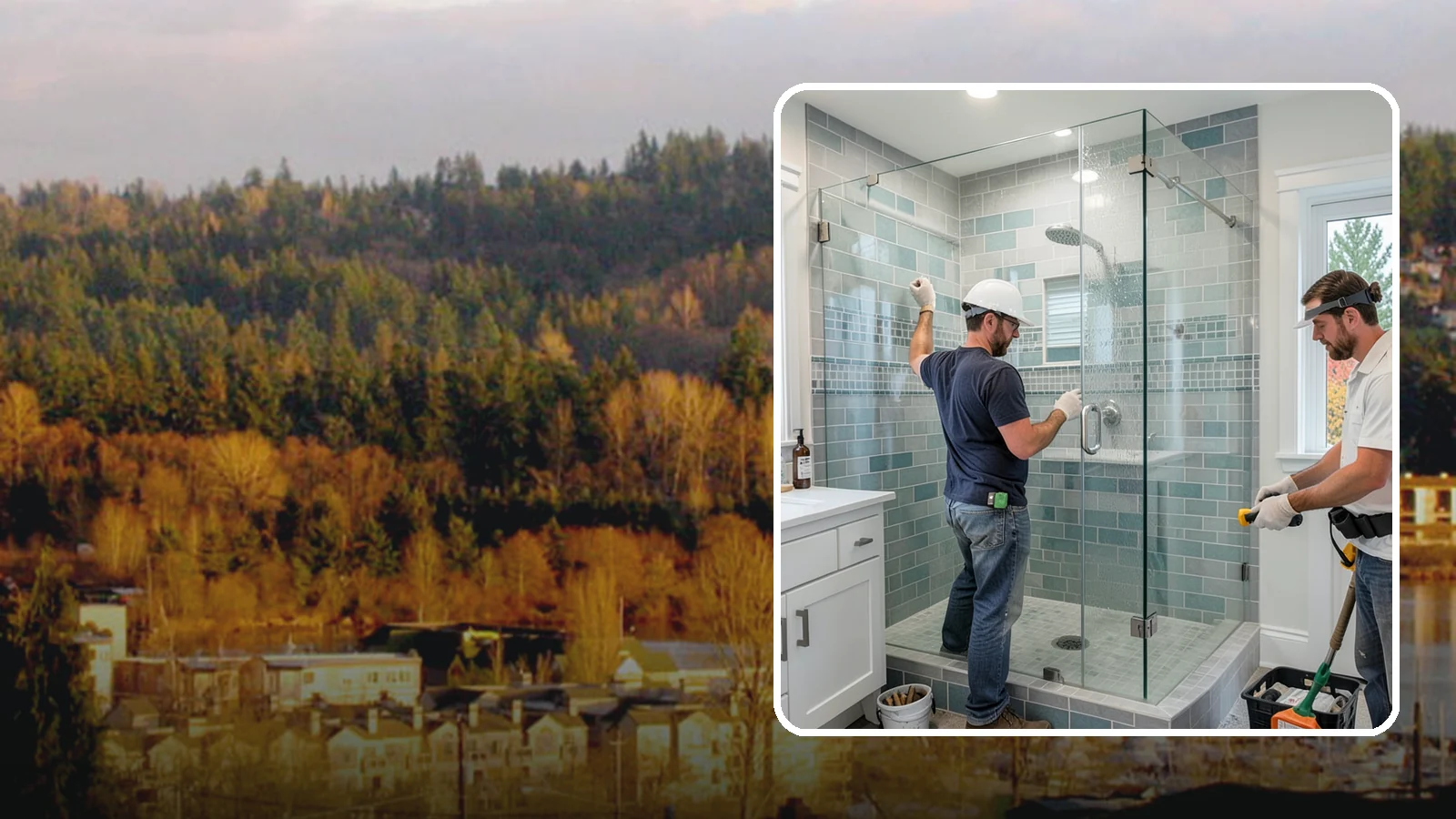Shower Remodeling in Kenmore, King County, WA - Shower remodeling replaces a dated or leaking enclosure with a durable, waterproof upgrade.