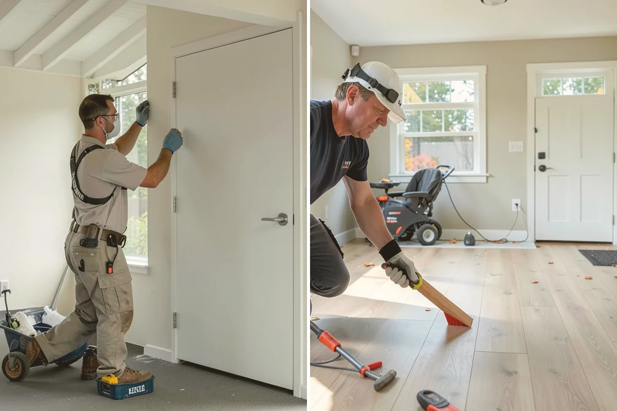Shower Remodeling in Kent, King County, WA - Remove the old shower down to the studs