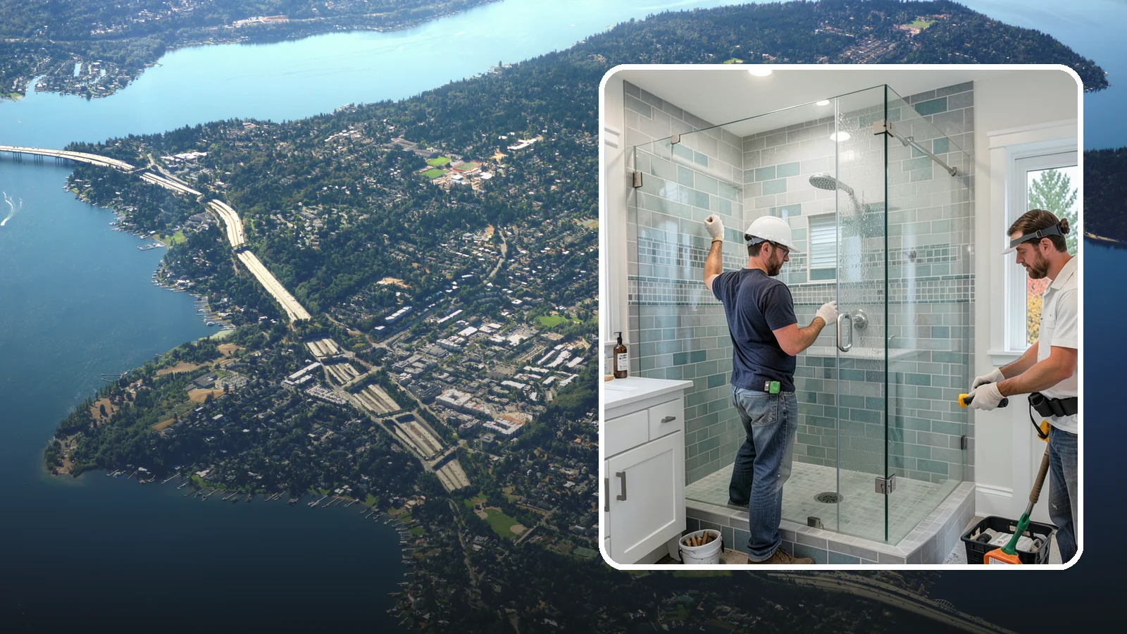 Shower Remodeling in Mercer Island, King County, WA - Shower remodeling replaces a dated or leaking enclosure with a durable, waterproof upgrade.