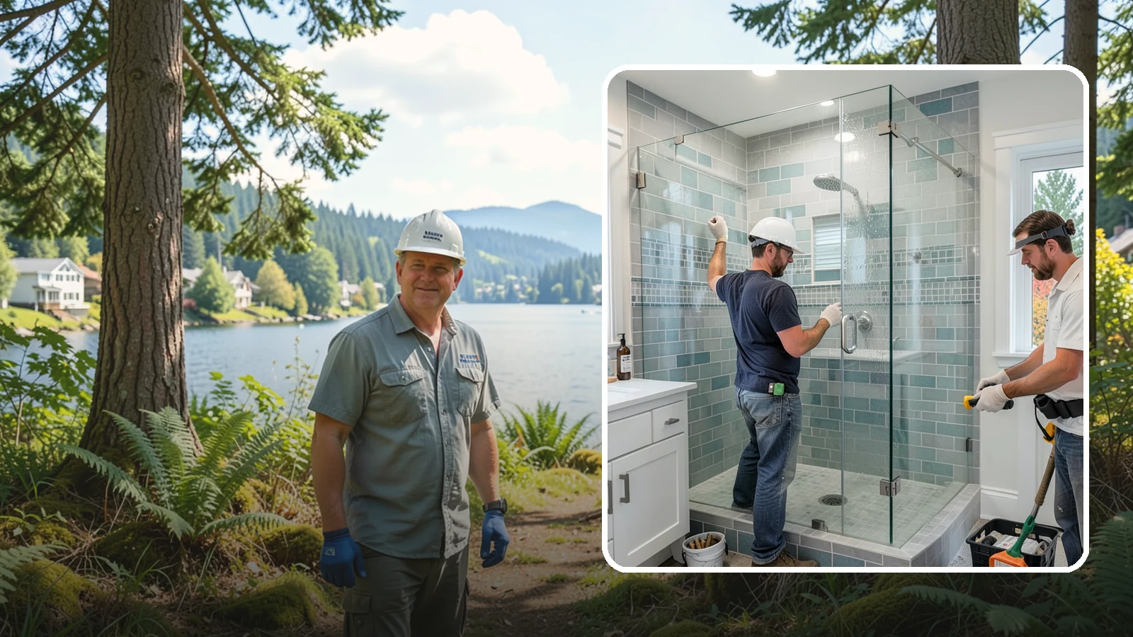 Shower Remodeling in Milton, King County, WA - Shower remodeling replaces a dated or leaking enclosure with a durable, waterproof upgrade.