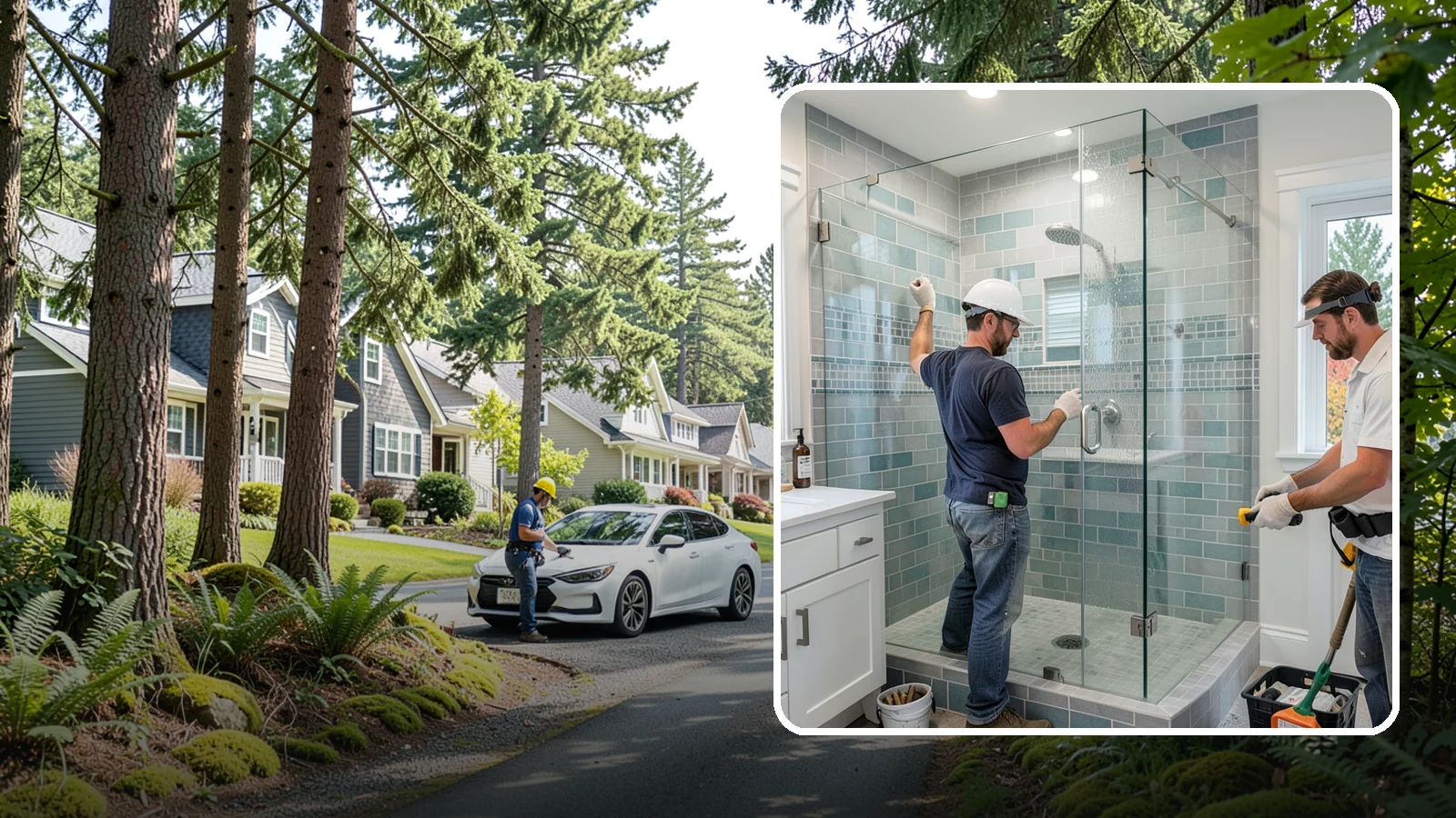 Shower Remodeling in Normandy Park, King County, WA - Shower remodeling replaces a dated or leaking enclosure with a durable, waterproof upgrade.