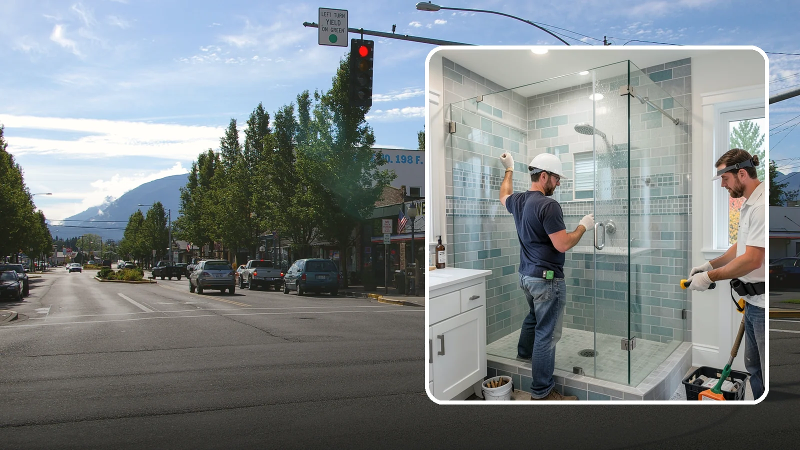 Shower Remodeling in North Bend, King County, WA - Shower remodeling replaces a dated or leaking enclosure with a durable, waterproof upgrade.