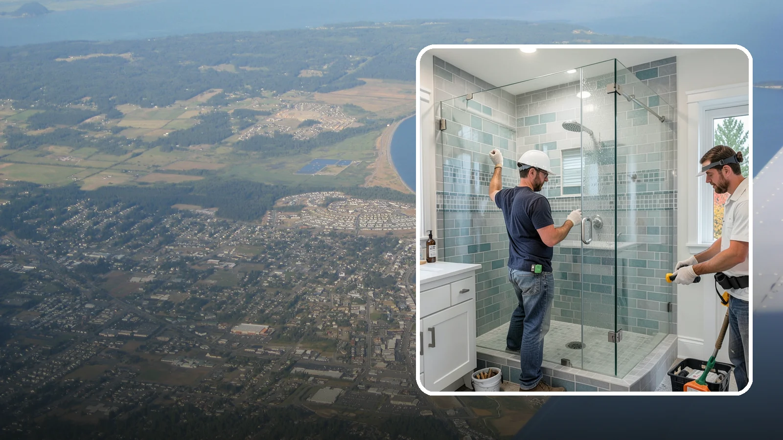 Shower Remodeling in Oak Harbor, Island County, WA - Shower remodeling replaces a dated or leaking enclosure with a durable, waterproof upgrade.