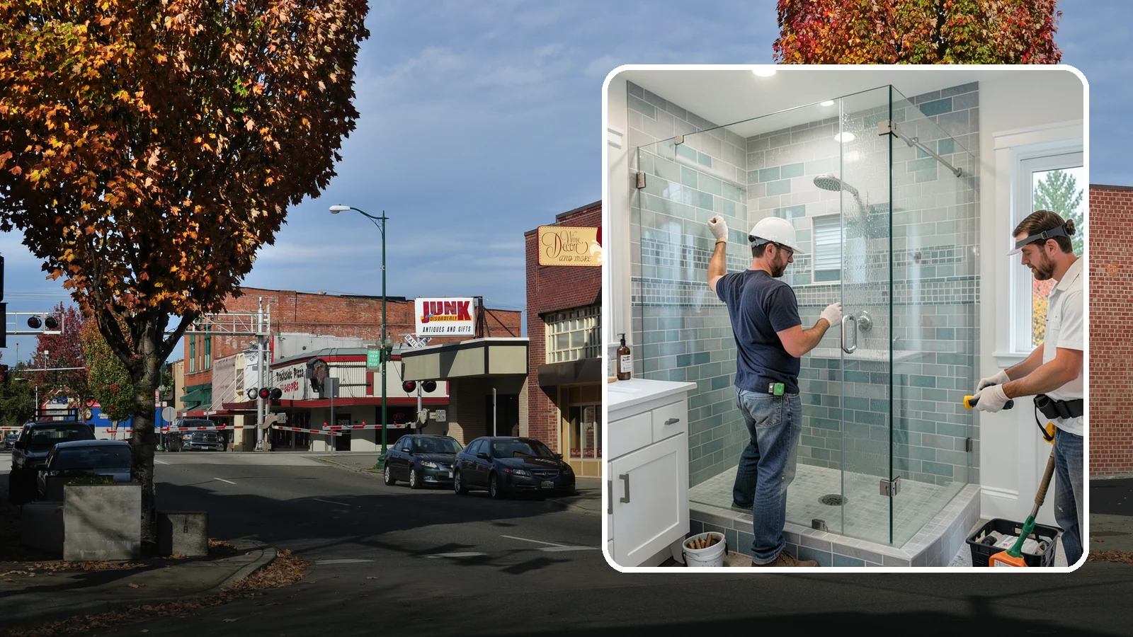 Shower Remodeling in Puyallup, Pierce County, WA - Shower remodeling replaces a dated or leaking enclosure with a durable, waterproof upgrade.