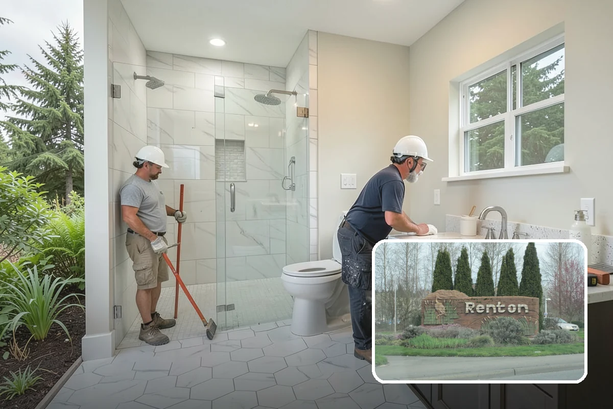 Shower Remodeling in Renton, King County, WA - Eliminates leaks that damage floors and walls