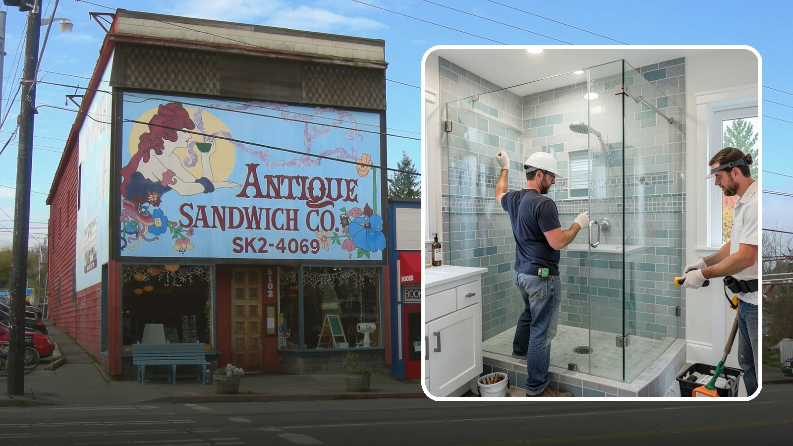 Shower Remodeling in Ruston, Pierce County, WA - Shower remodeling replaces a dated or leaking enclosure with a durable, waterproof upgrade.