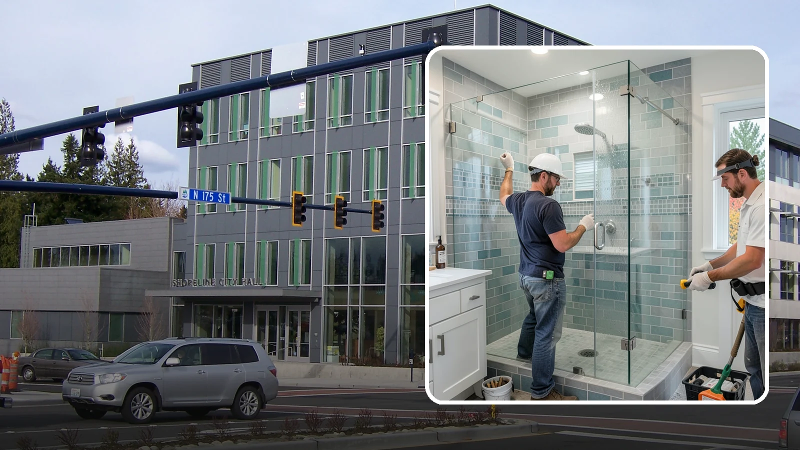 Shower Remodeling in Shoreline, King County, WA - Shower remodeling replaces a dated or leaking enclosure with a durable, waterproof upgrade.