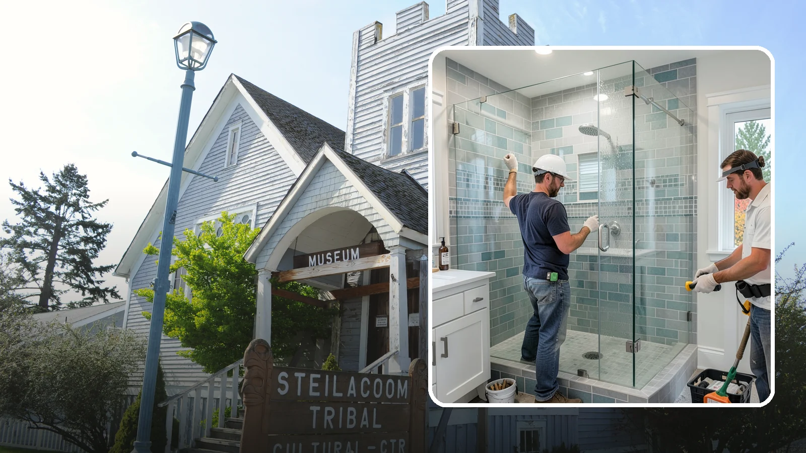 Shower Remodeling in Steilacoom, Pierce County, WA - Shower remodeling replaces a dated or leaking enclosure with a durable, waterproof upgrade.
