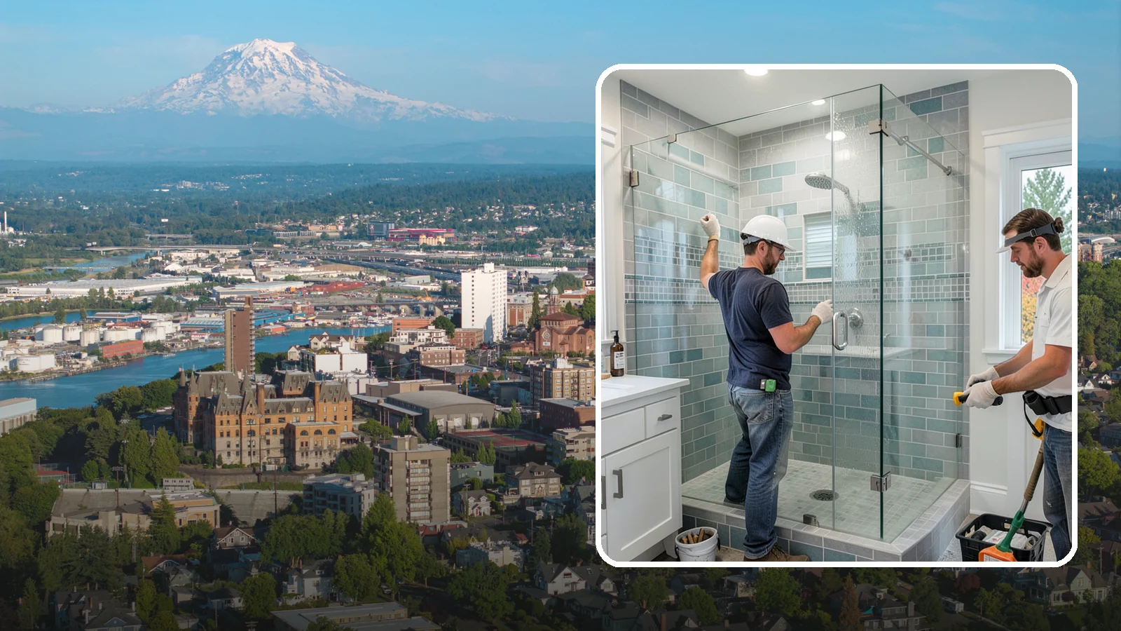 Shower Remodeling in Tacoma, Pierce County, WA - Shower remodeling replaces a dated or leaking enclosure with a durable, waterproof upgrade.