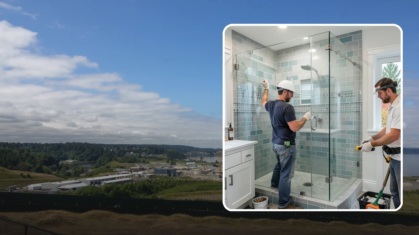 Shower Remodeling in University Place, Pierce County, WA - Shower remodeling replaces a dated or leaking enclosure with a durable, waterproof upgrade.
