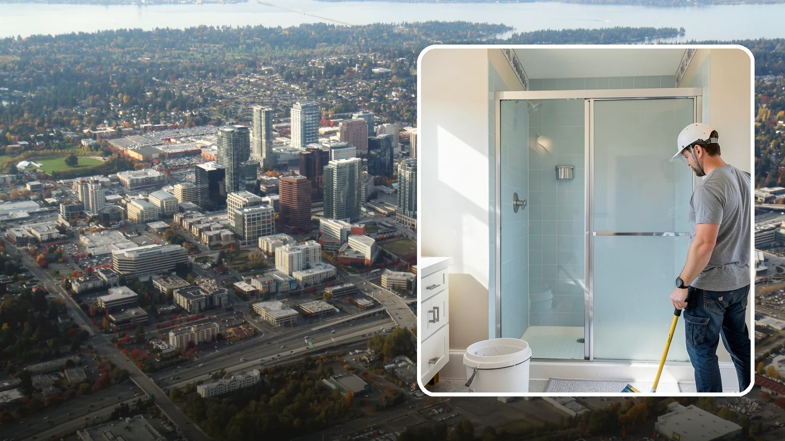 Shower Tile Installation in Bellevue, King County, WA - Fully waterproofed tile showers built to handle daily use and Northwest humidity.