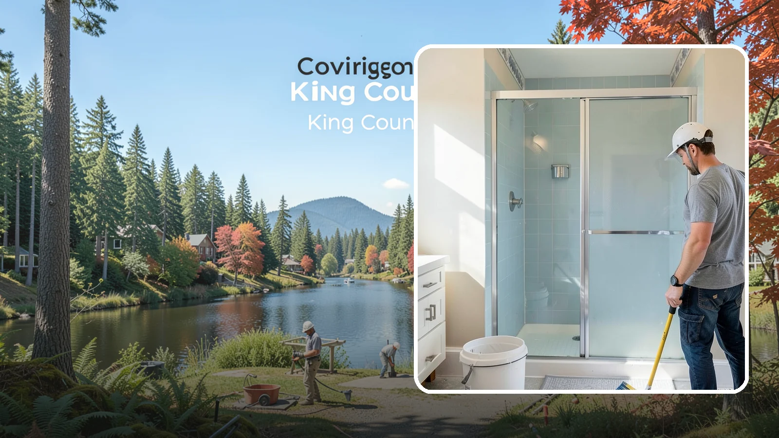 Shower Tile Installation in Covington, King County, WA - Fully waterproofed tile showers built to handle daily use and Northwest humidity.
