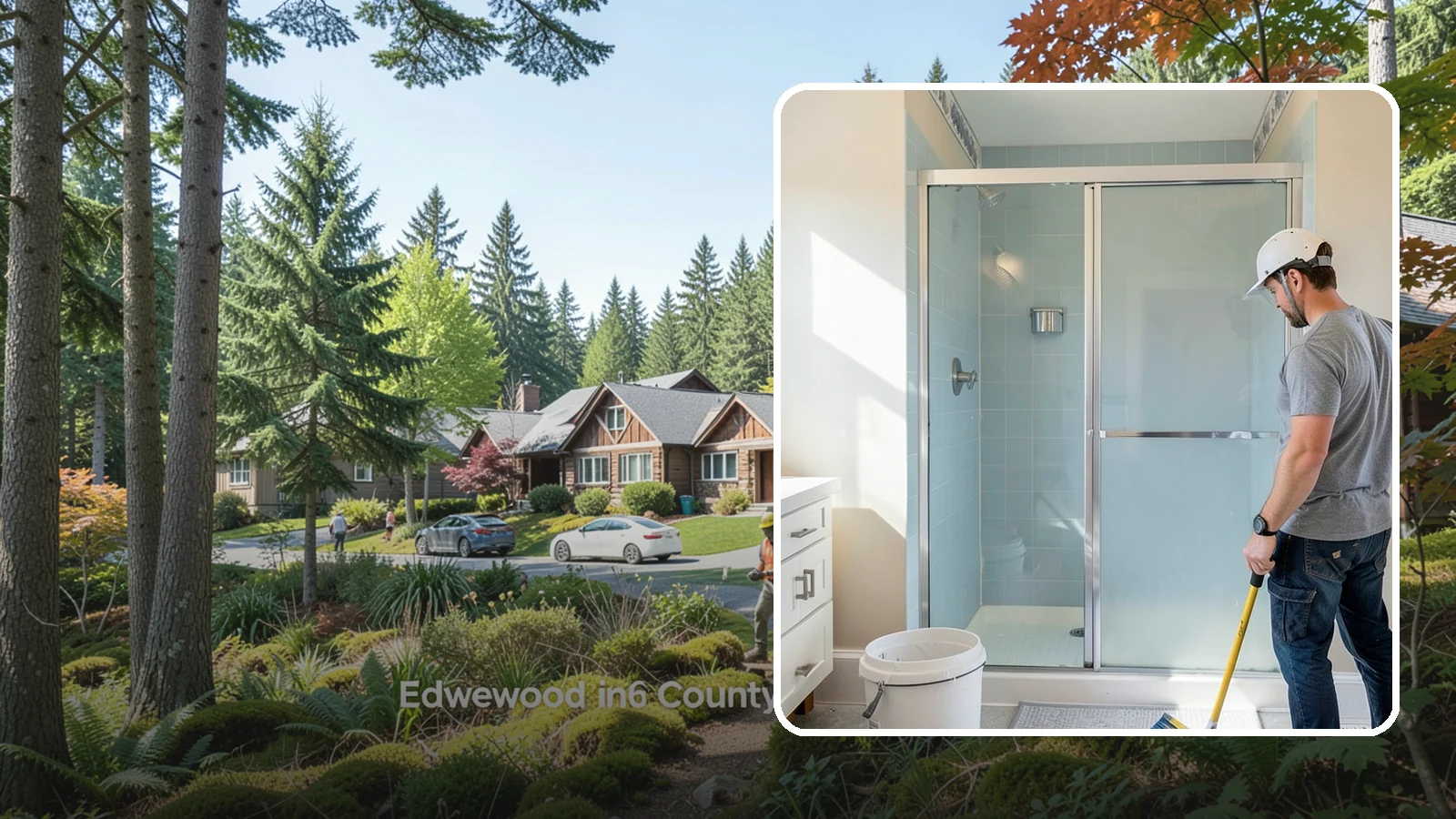 Shower Tile Installation in Edgewood, Pierce County, WA - Fully waterproofed tile showers built to handle daily use and Northwest humidity.