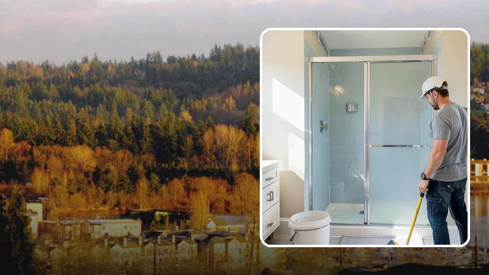 Shower Tile Installation in Kenmore, King County, WA - Fully waterproofed tile showers built to handle daily use and Northwest humidity.