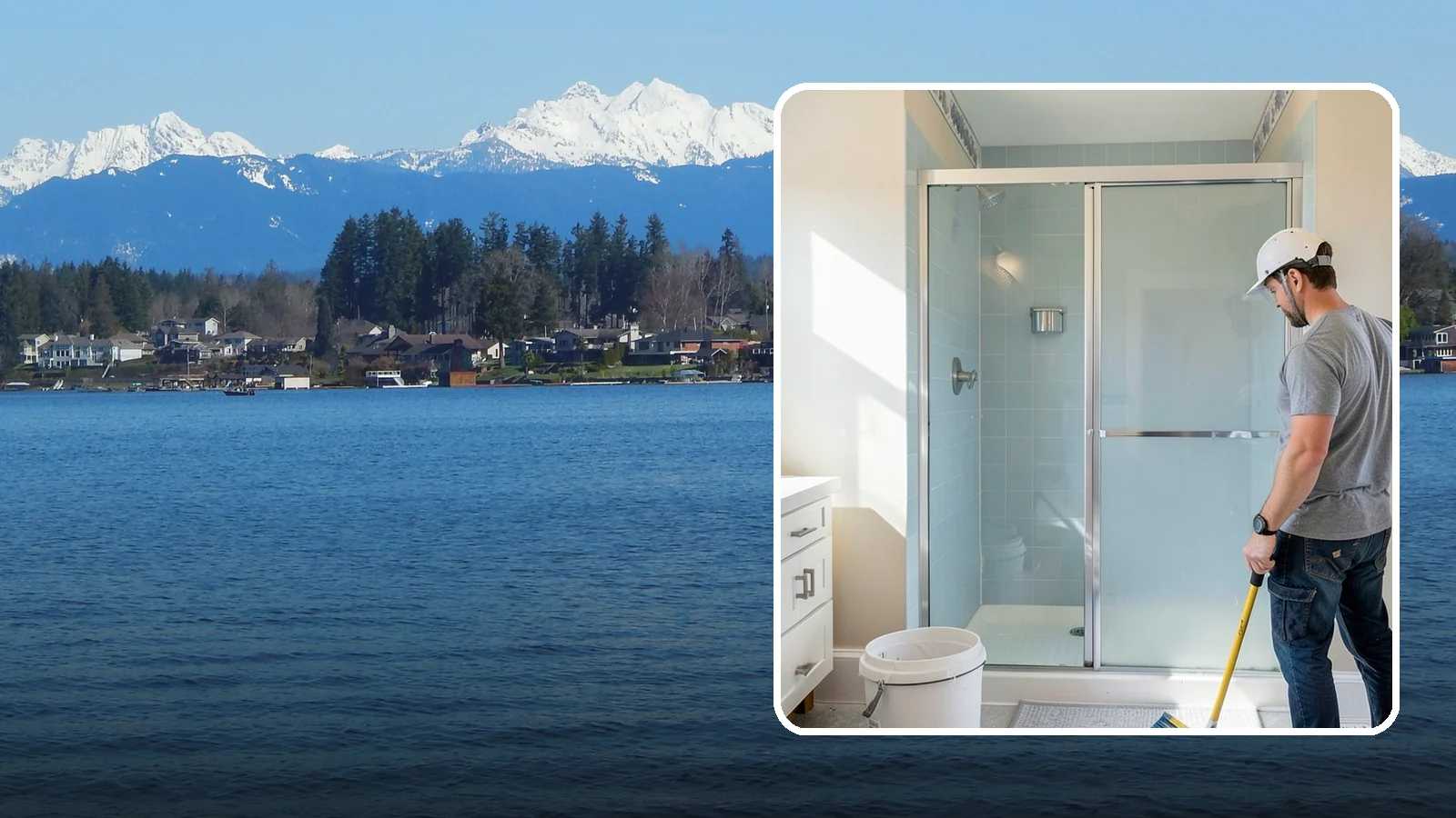 Shower Tile Installation in Lake Stevens, Snohomish County, WA - Fully waterproofed tile showers built to handle daily use and Northwest humidity.
