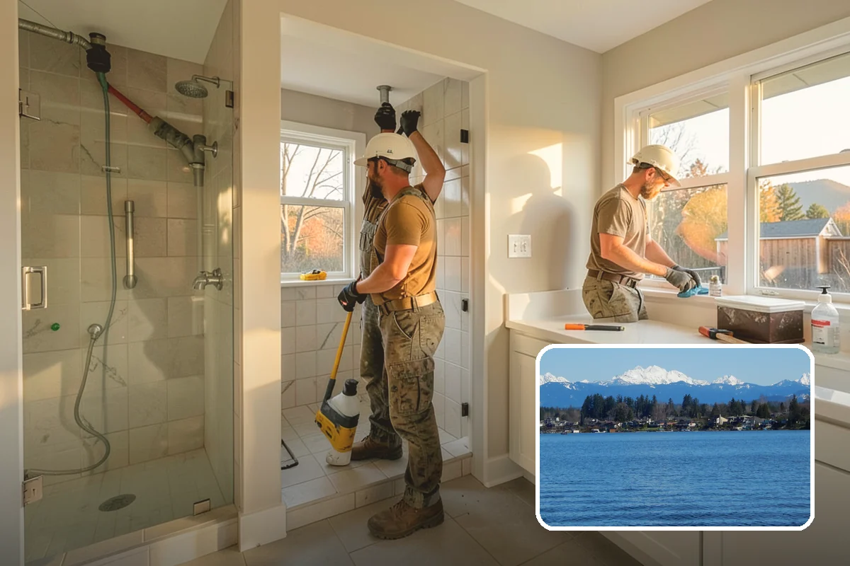 Shower Tile Installation in Lake Stevens, Snohomish County, WA - Full waterproofing systems that guard against hidden leaks