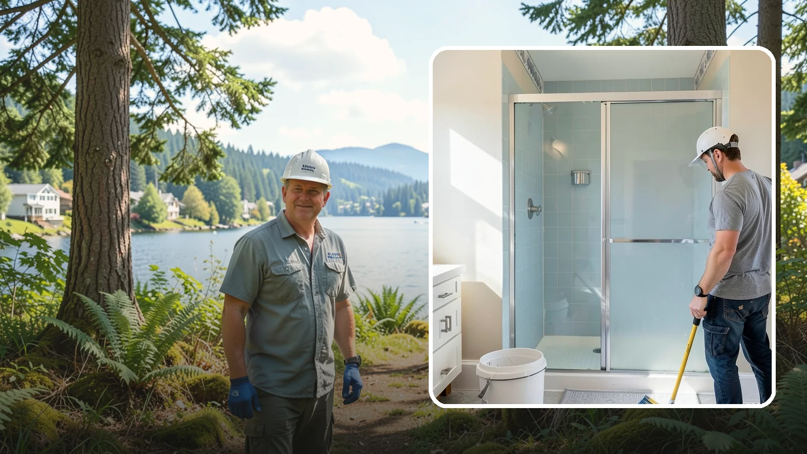 Shower Tile Installation in Milton, King County, WA - Fully waterproofed tile showers built to handle daily use and Northwest humidity.