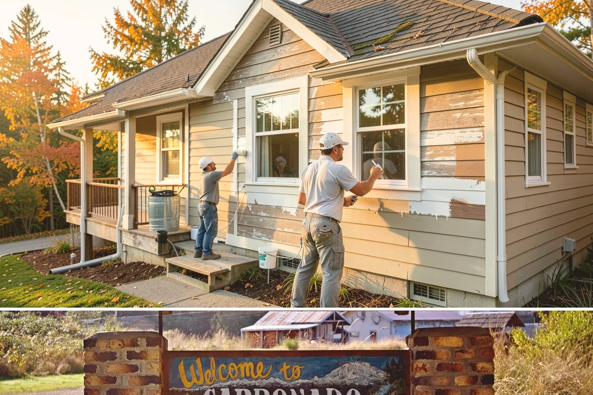 Shutter Installation in Carbonado, Pierce County, WA - Installation can happen in any dry, workable weather.