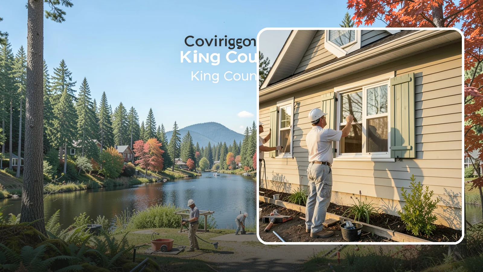 Shutter Installation in Covington, King County, WA - Shutter installation that adds character and framing to your home's windows.