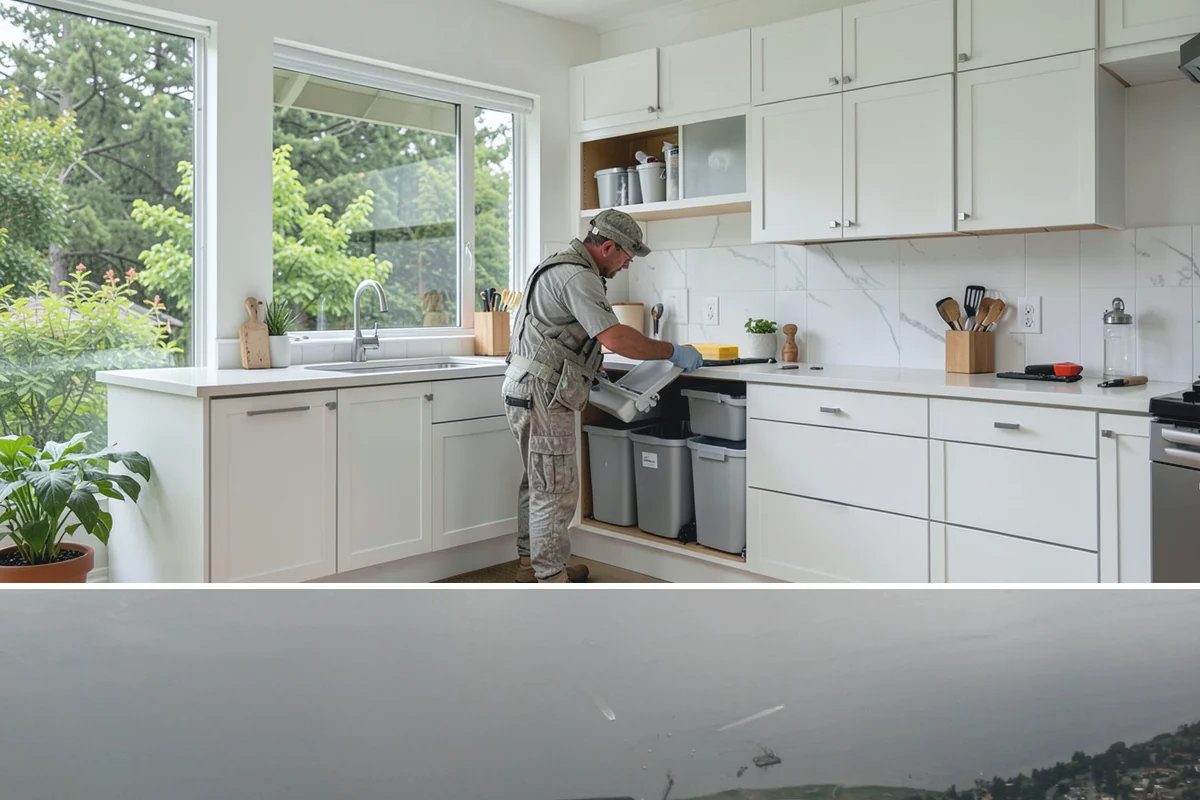 Shutter Installation in Des Moines, King County, WA - Installation can happen in any dry, workable weather.