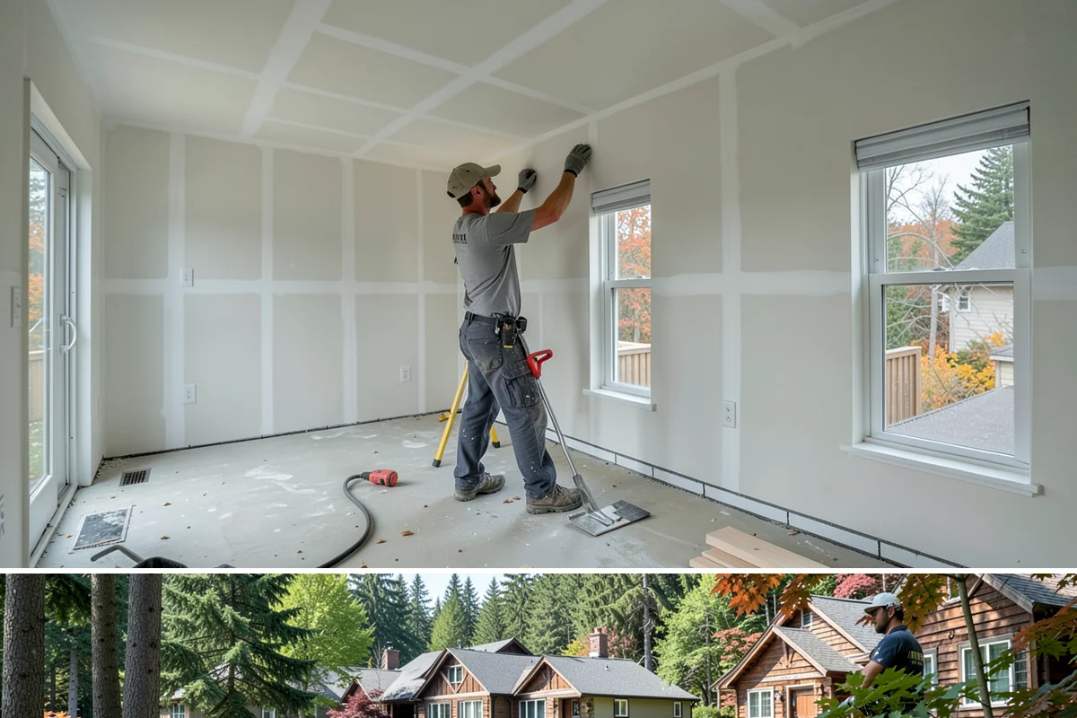Shutter Installation in Edgewood, Pierce County, WA - Installation can happen in any dry, workable weather.