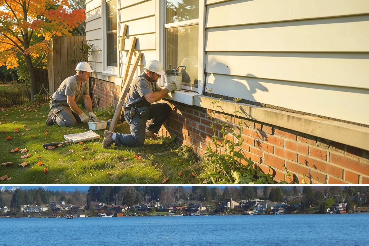 Shutter Installation in Lake Stevens, Snohomish County, WA - Installation can happen in any dry, workable weather.